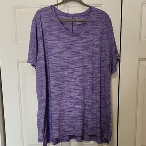 Tek Gear Heathered Purple Short Sleeve Tee